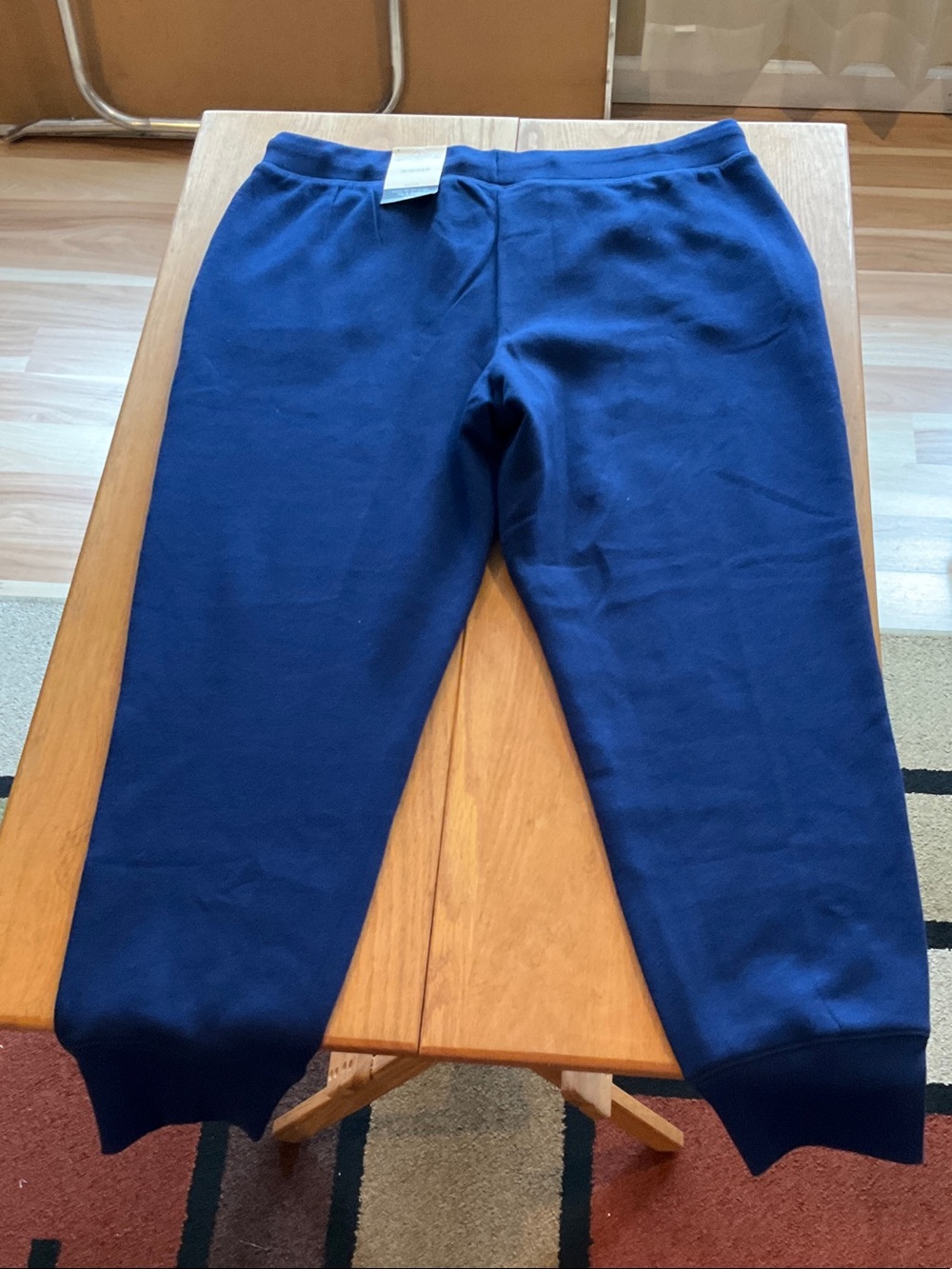 NWT St. John's Bay Navy Blue Mid Rise Easy Fit Drawstring Jogger Pants - Picture 11 of 12